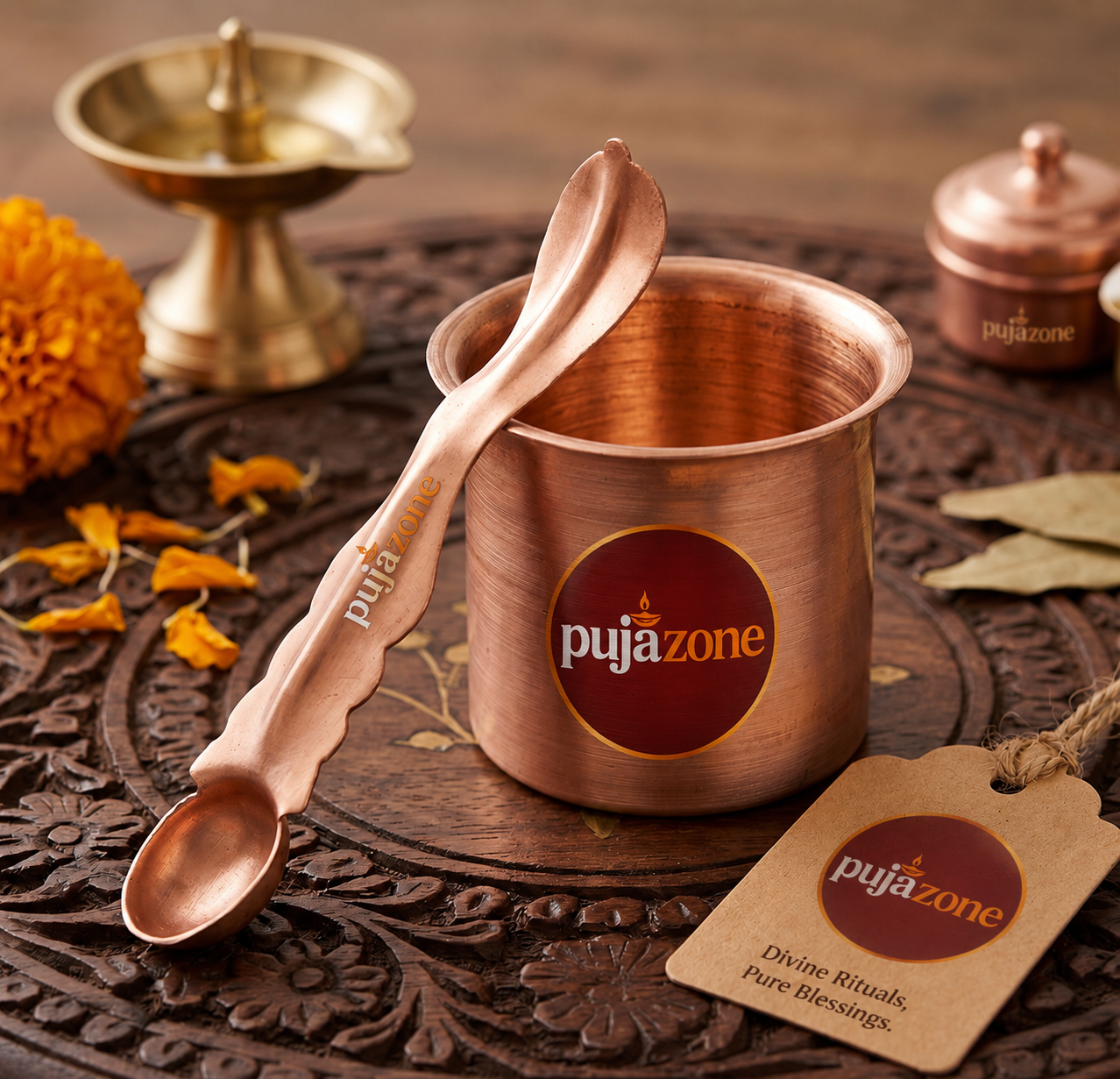 Panch Patra with Achmani Pali