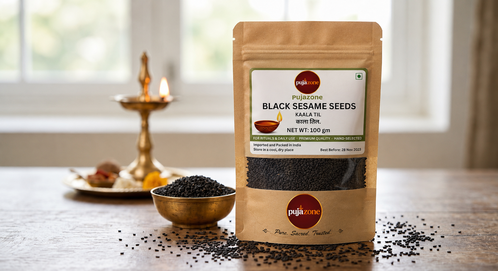 Black Sesame Seeds (Kaala Til)