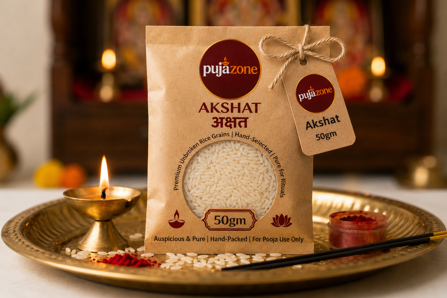 Akshat (Unbroken Rice)