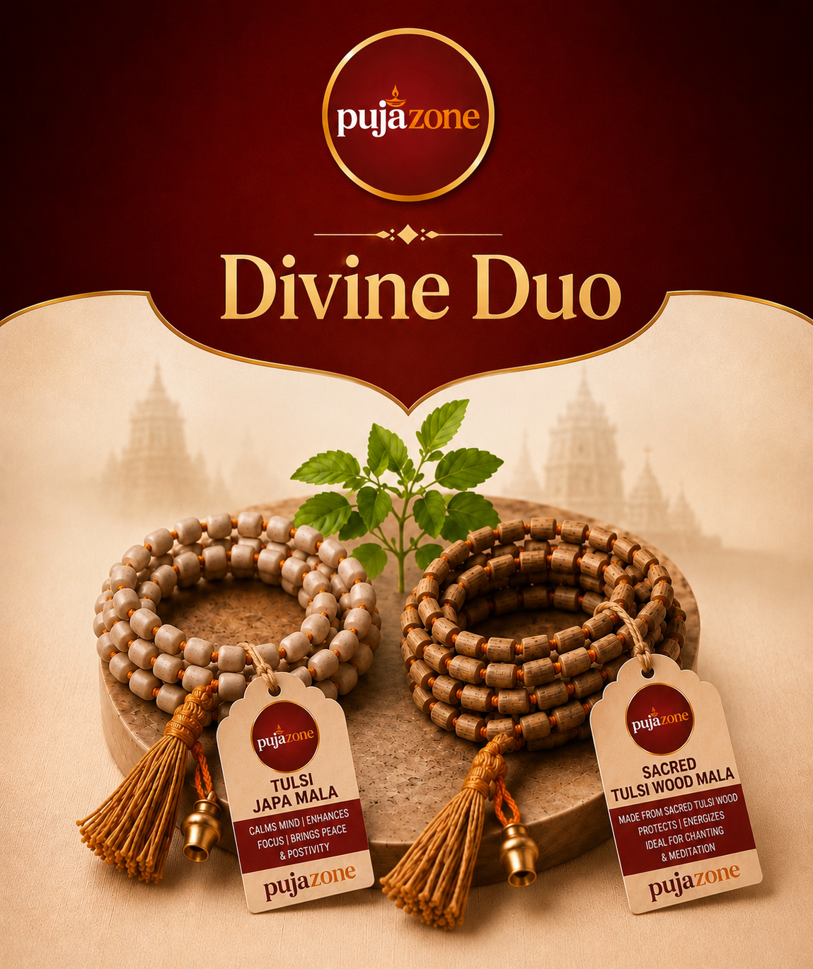 Tulsi Jap & Kanth Mala Combo