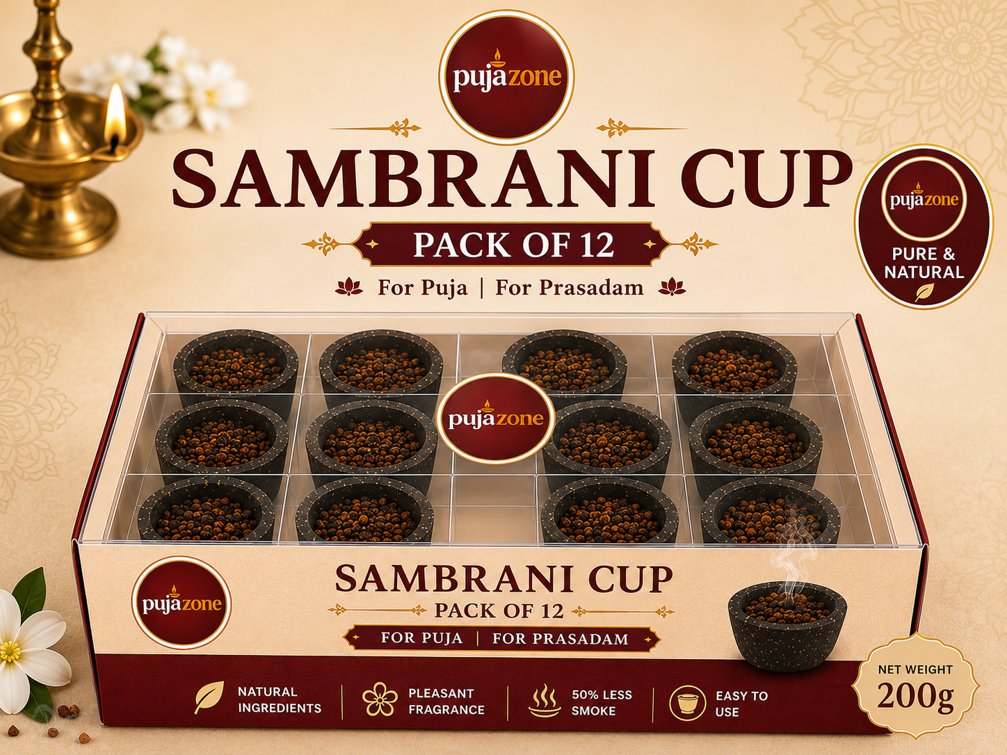 Sambrani Cups (Pack of 12)