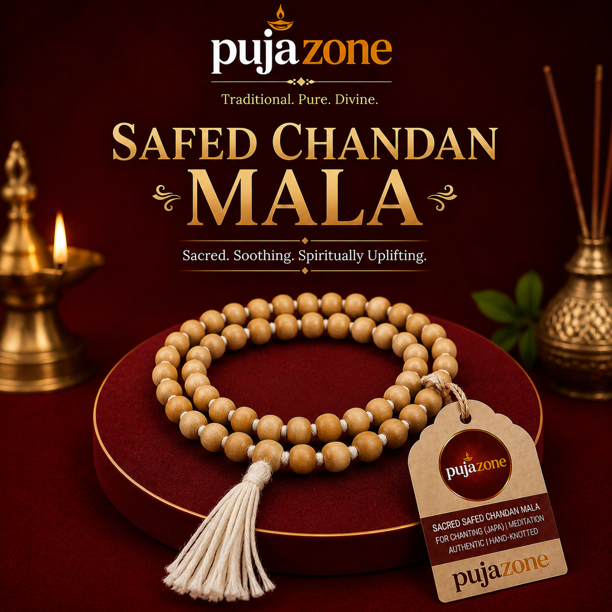 Safed Chandan Mala