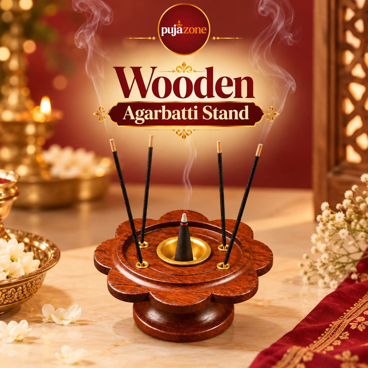 Wooden Agarbatti Stand 