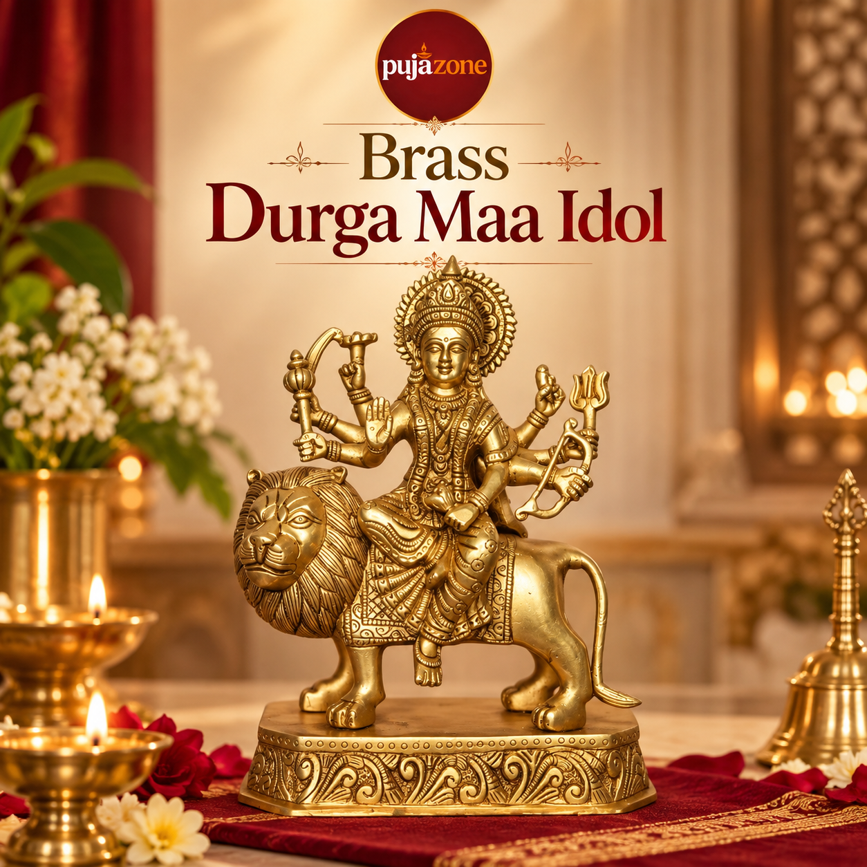 Maa Durga Brass Idol