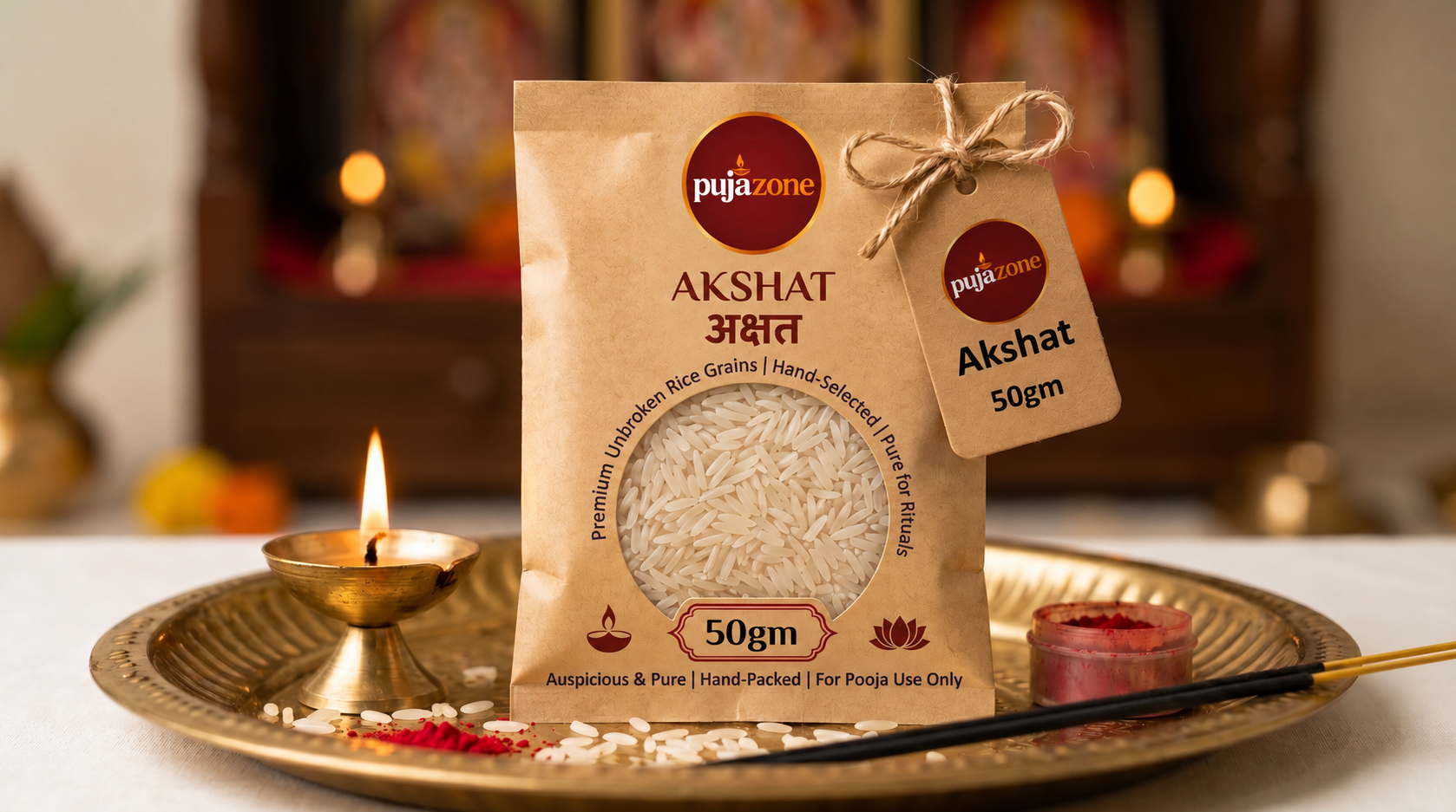 PujaZone Akshatam