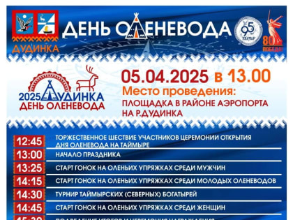 Жителей и гостей Дудинки приглашают на зрелищный праздник