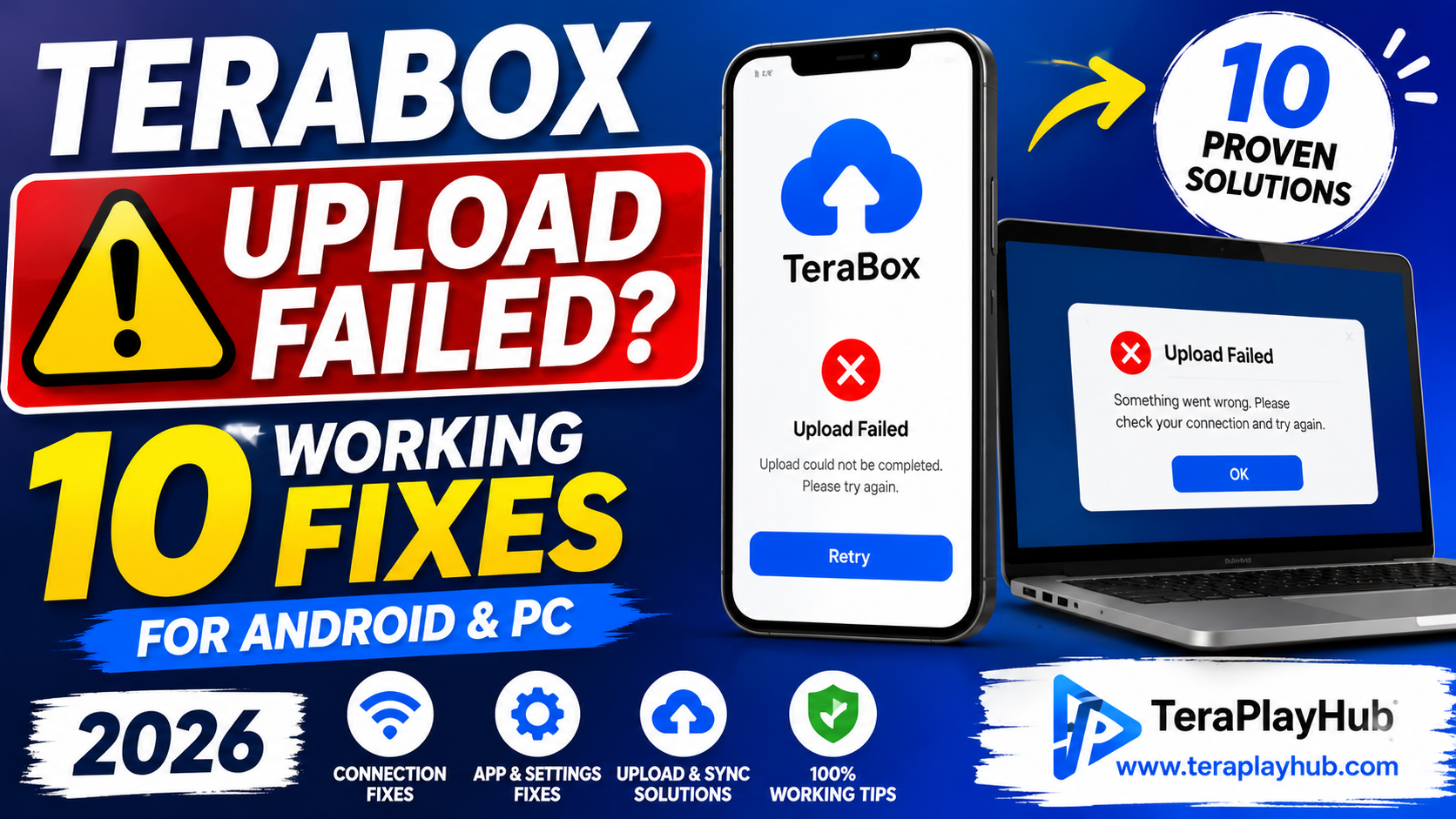 TeraBox Upload Failed? 10 Working Fixes for Android & PC (2026)