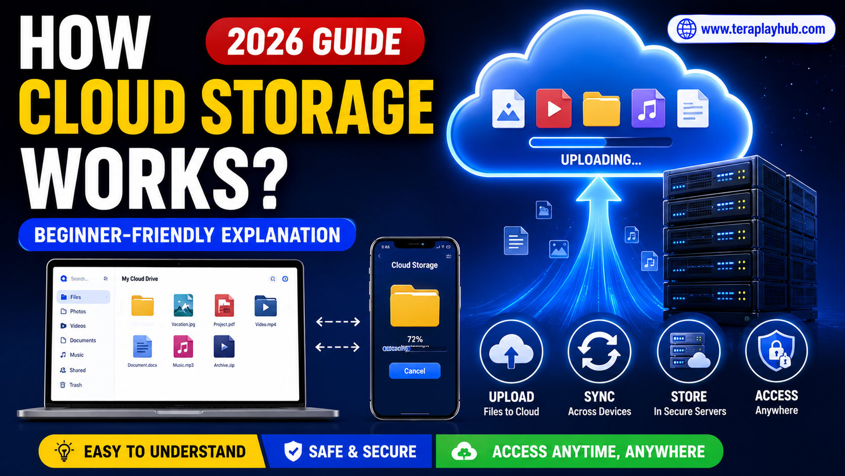 How Cloud Storage Works: Beginner-Friendly Explanation (2026)
