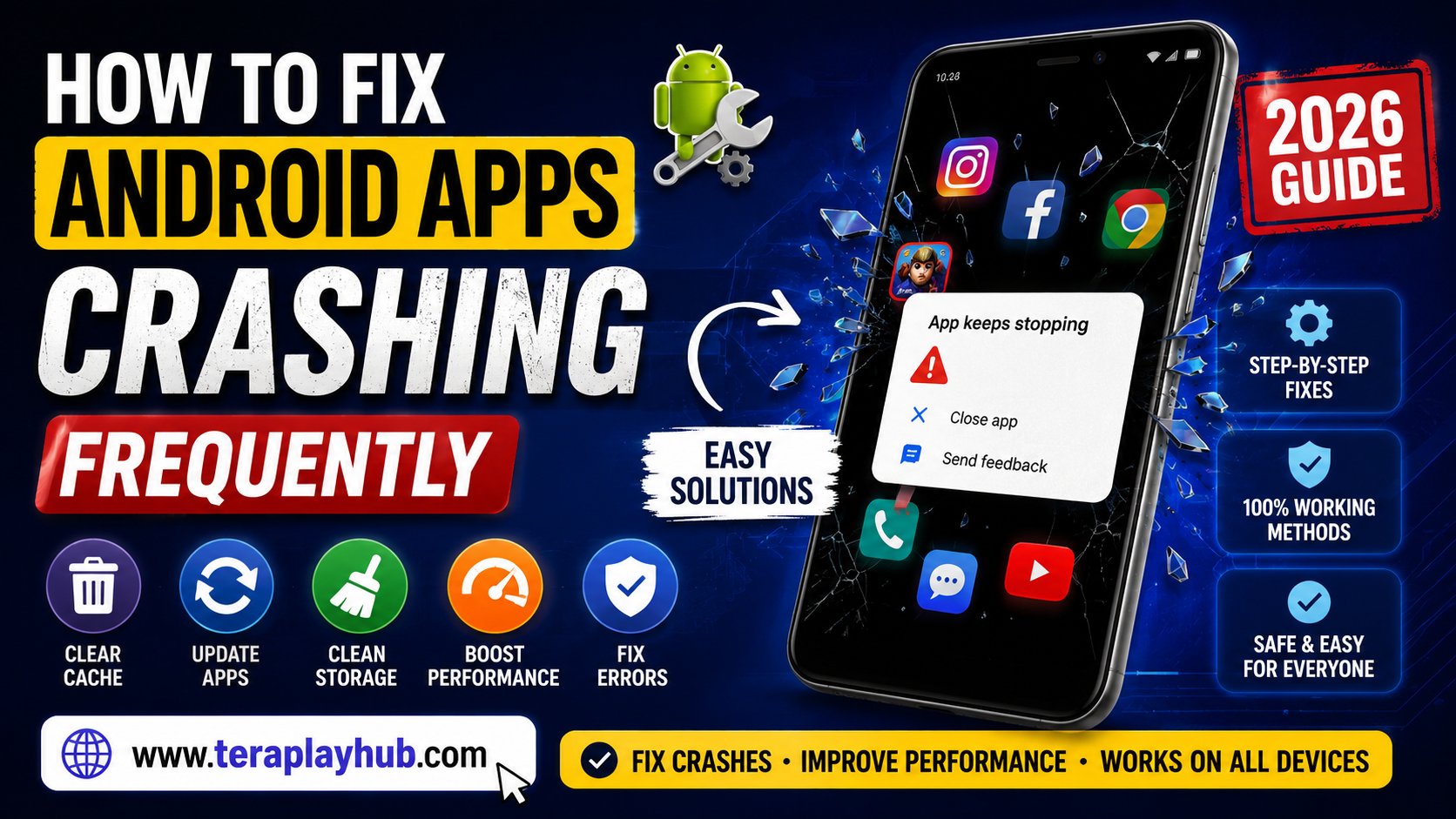 How to Fix Android Apps Crashing Frequently (2026 Guide)