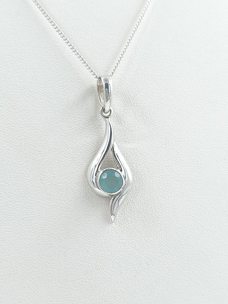 DIJE CON CALCEDONIA AQUA