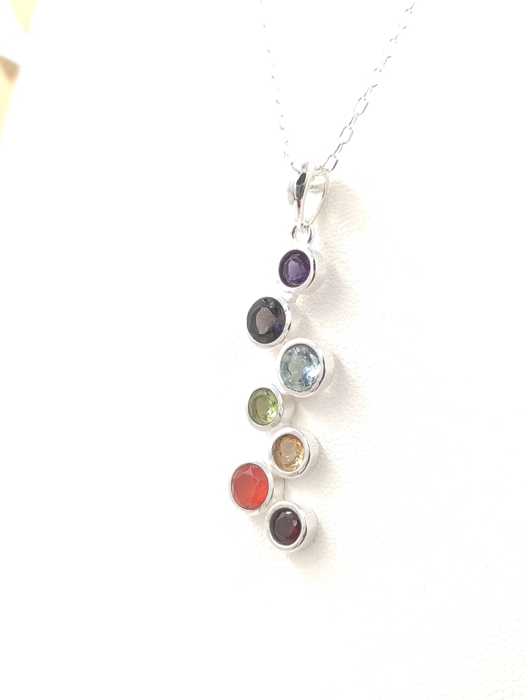 DIJES CON 7 CHAKRAS PIEDRAS NATURALES