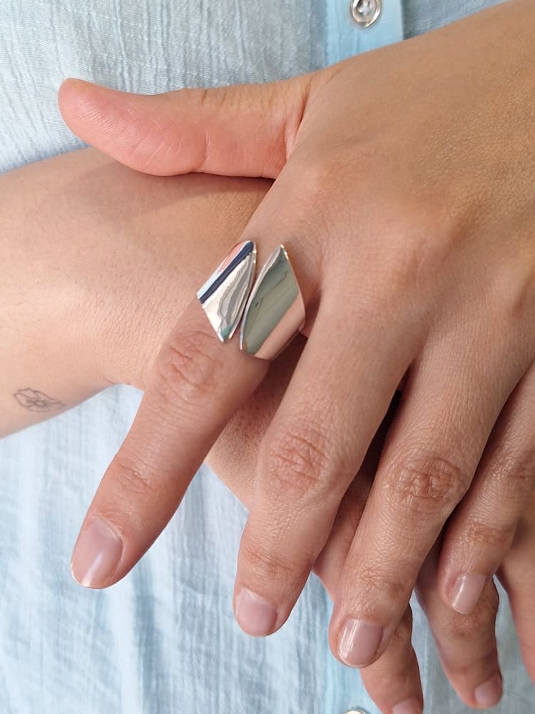 ANILLO SEMI ABIERTO GRUESO