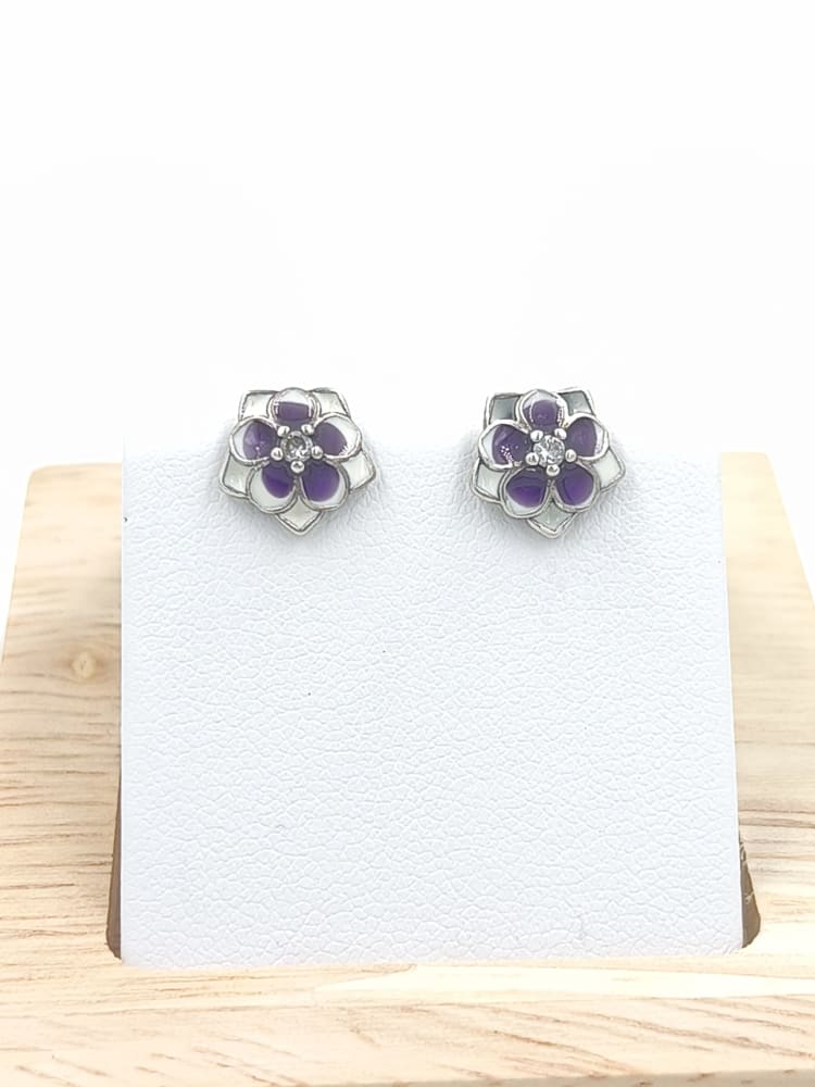 CARAVANAS FLORES VIOLETA Y CELESTE