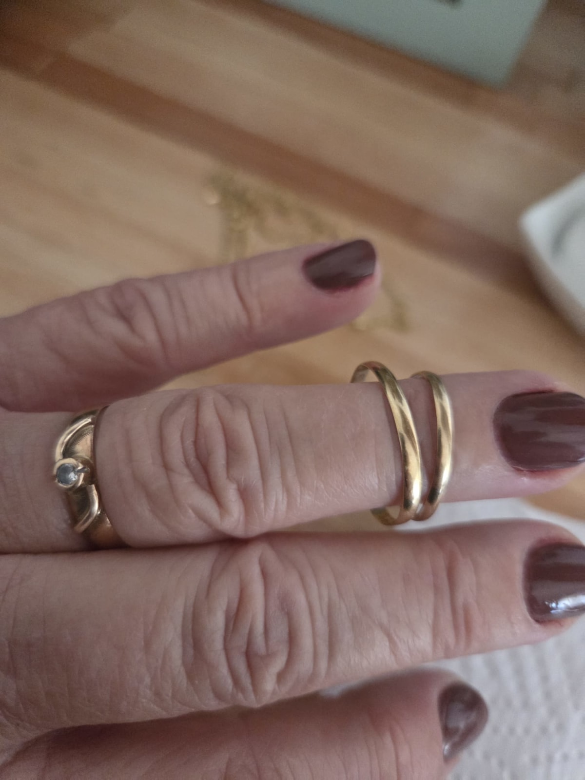 ANILLO VALENTINO CON DIAMANTE - Antes