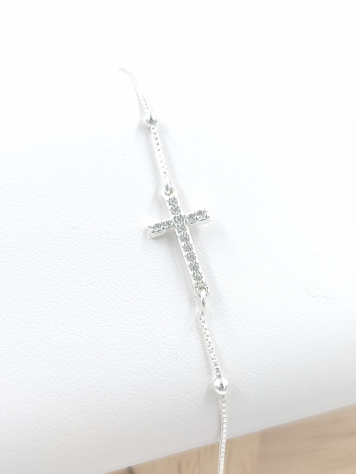 PULSERA CRUZ CON CIRCONIAS