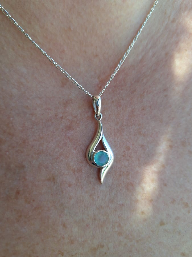 DIJE CON CALCEDONIA AQUA