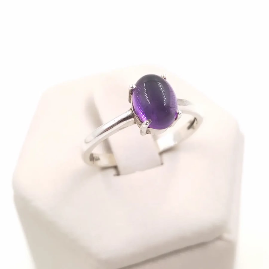 ANILLO CON AMATISTA