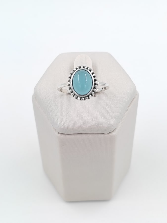 ANILLO CON CALCEDONIA