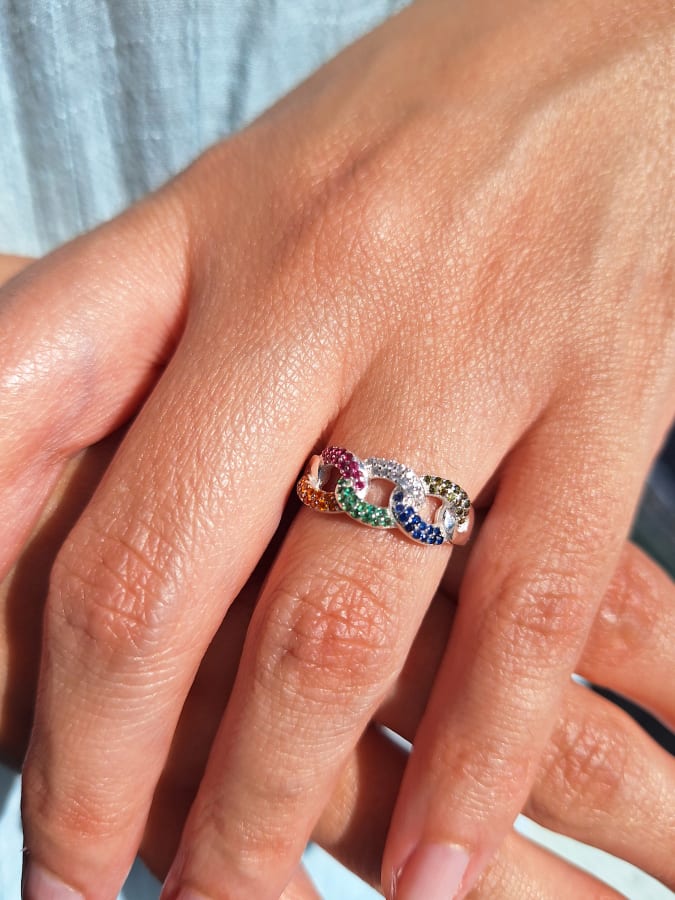 ANILLO ESLABONES GUCCI