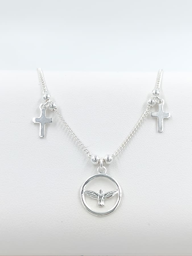 PULSERA ESPIRITU SANTO Y CRUCES