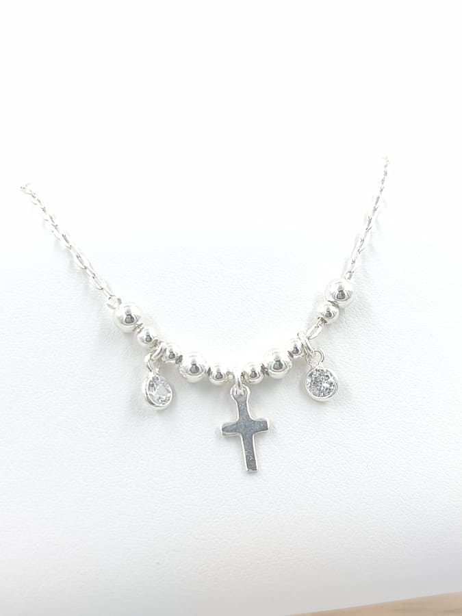 PULSERA CRUZ Y PUNTOS LUZ