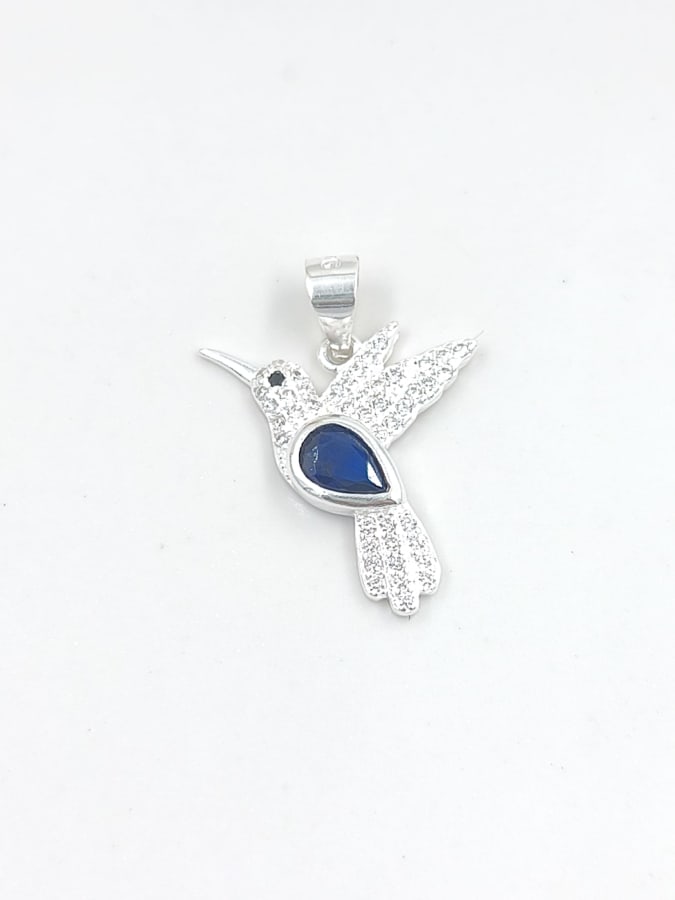 DIJE COLIBRÍ AZUL