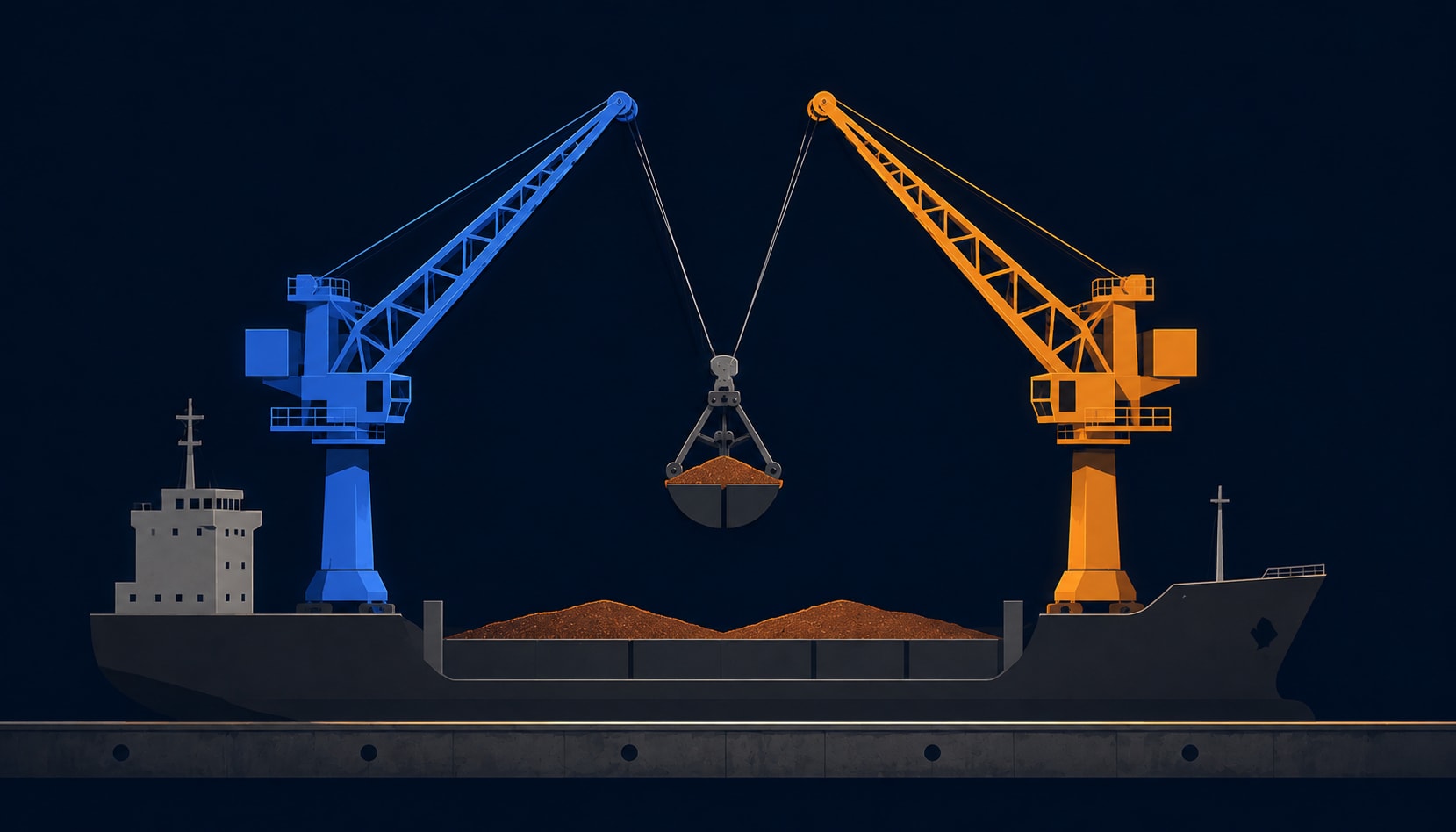 Bulk cargo loading at a terminal — who pays for this work is in the abbreviations