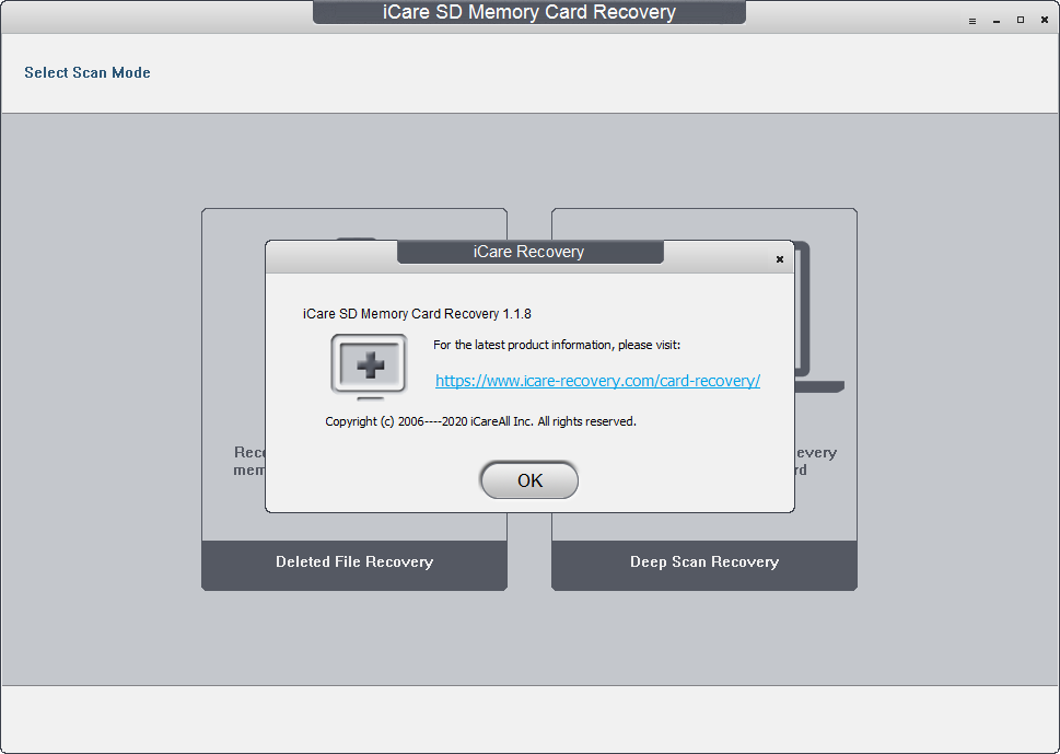 icare data recovery free doenst see drive