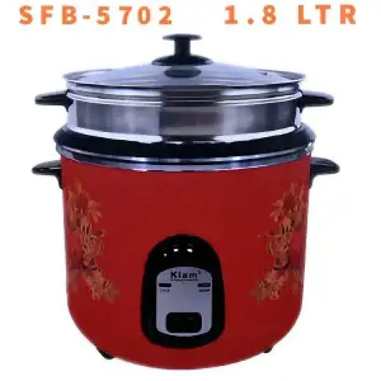KIAM Double Pot Full Body Rice Cooker – 1.8 Ltr (5702)