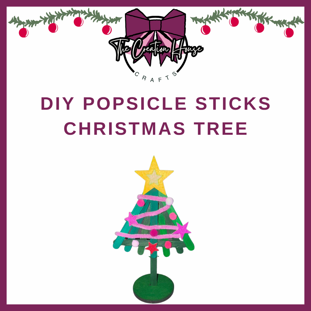 Christmas DIY Popsicle Stick Tree Kit
