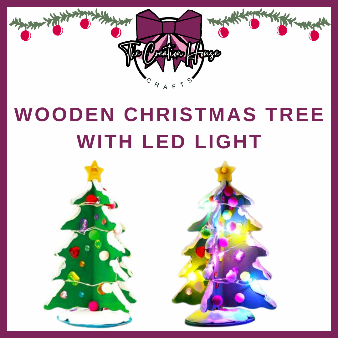 DIY Christmas LED Wooden Tree