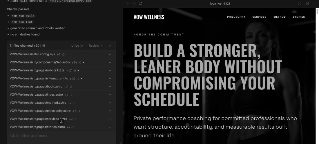 Studio mockup screen showing design system work