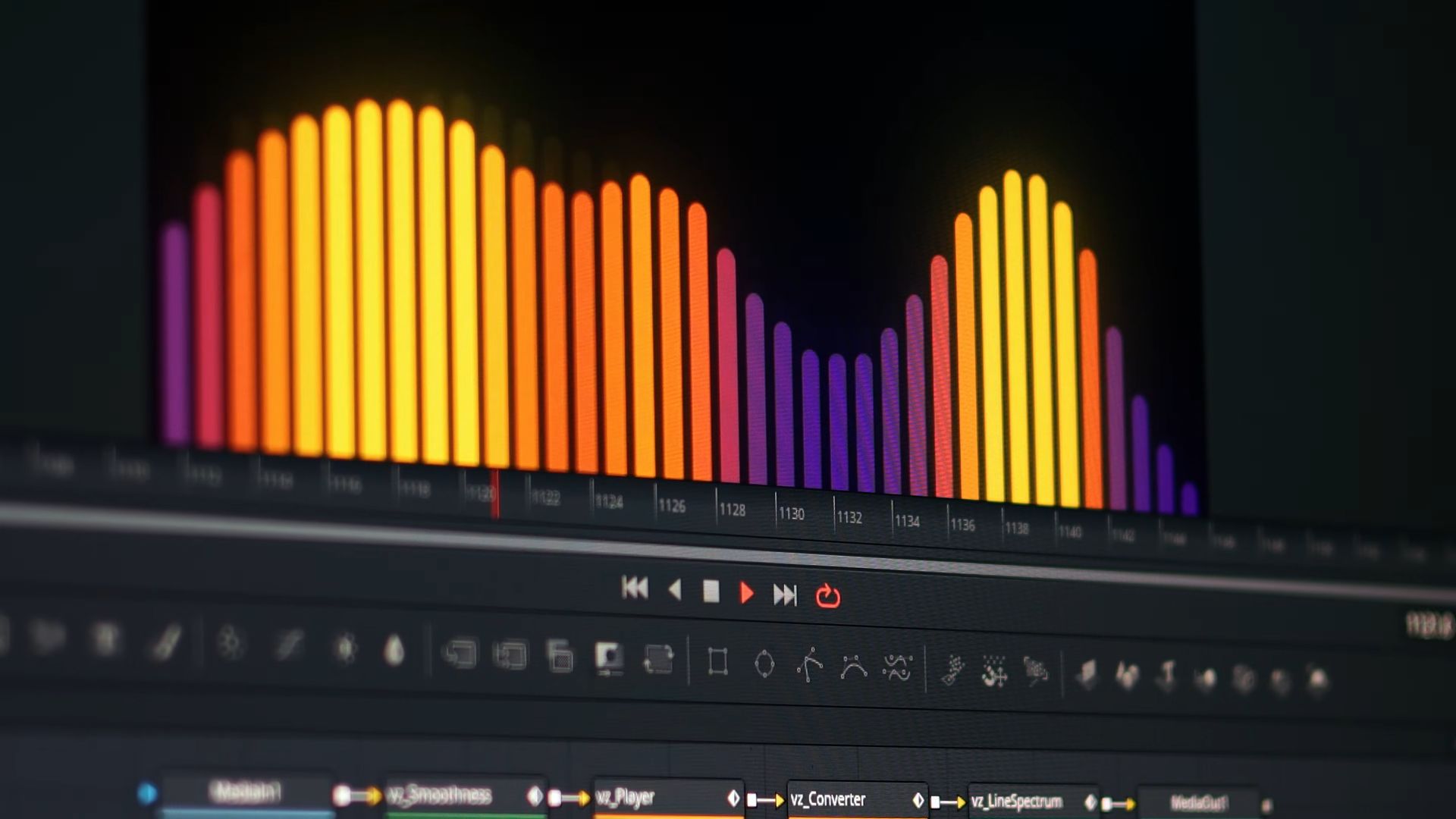 Visualisation des fréquences audio