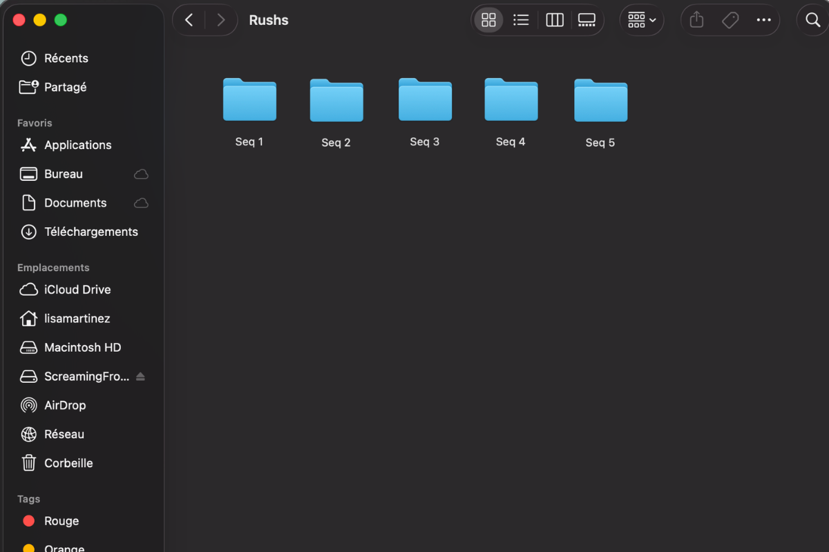 Une organisation de chutier pour débuter le montage video
