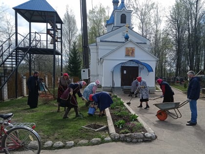 Приходы города Демидова приняли участие во Всероссийском субботнике