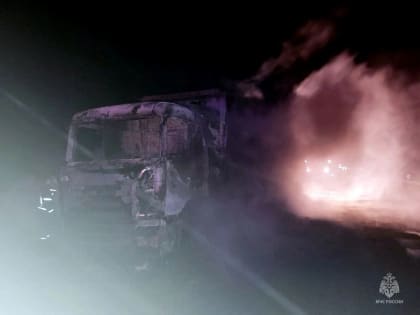Стали известны подробности возгорания фуры в Смоленской области