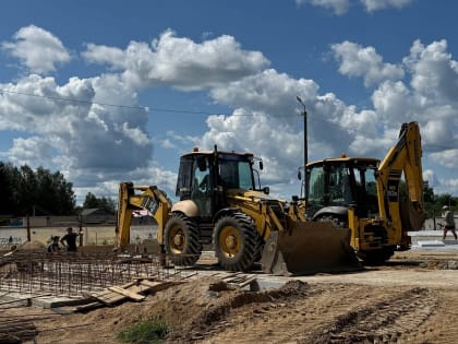 Строительство нового физкультурно-оздоровительного комплекса в Ельне