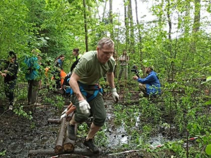 Василий Анохин преодолел экстремальный контрольно-туристский маршрут на слете «Наш вектор»