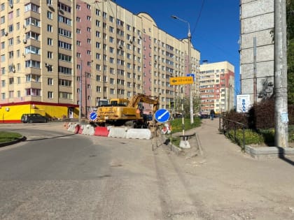 Ремонт улицы Рыленкова в Смоленске продлен до конца августа