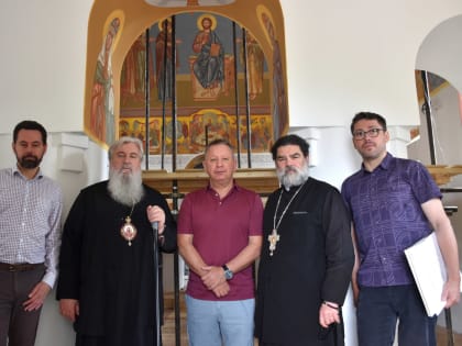 Епископ Вяземский и Гагаринский Сергий посетил с рабочим визитом строящийся храм в честь святого благоверного великого князя Александра Невского с. Аржаники Гагаринского района