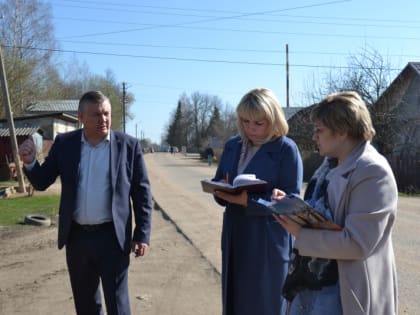 Глава района А.В. Голуб проинспектировал территорию г. Починка