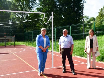 На территории Касплянской средней школы открылась спортивная площадка