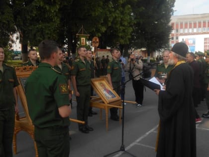 Освящение знаков воинского отличия Смоленской военной академии