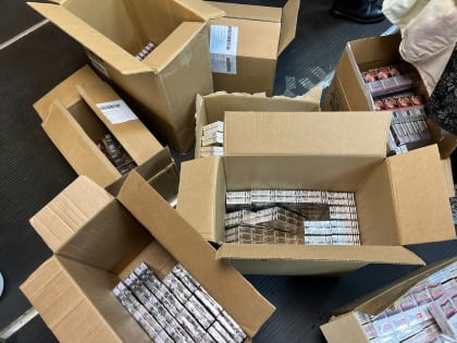 У предпринимателя из Сафонова изъяли немаркированные сигареты на сумму более 560 тысяч рублей