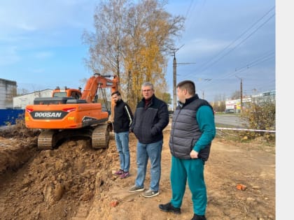 Масштабные работы по замене канализационного коллектора в Ленинском районе