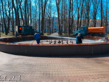 Фонтаны Смоленска готовят к запуску