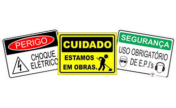 sinalização de segurança na construção civil