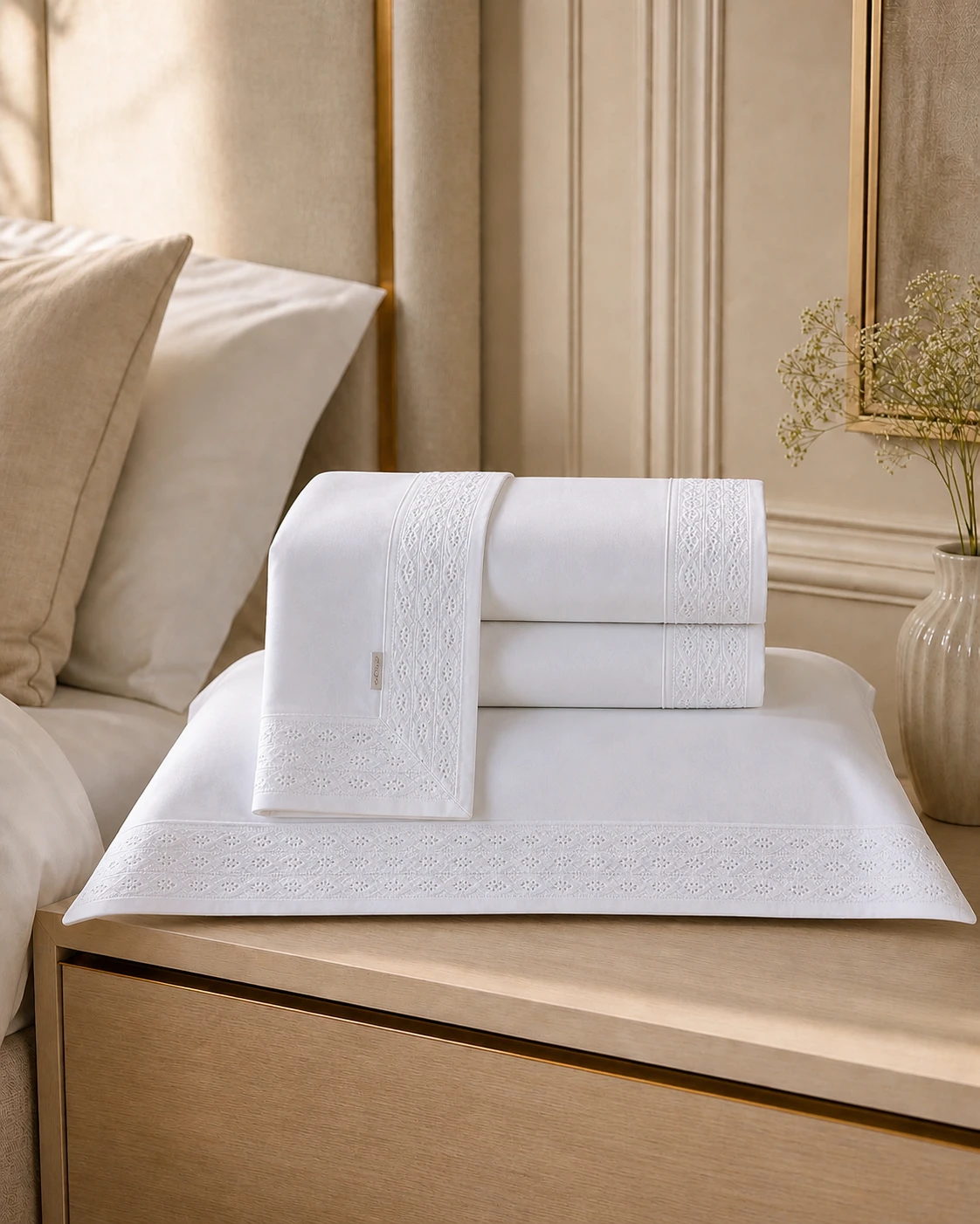 Jogo de Cama King Blanche - 600 Fios