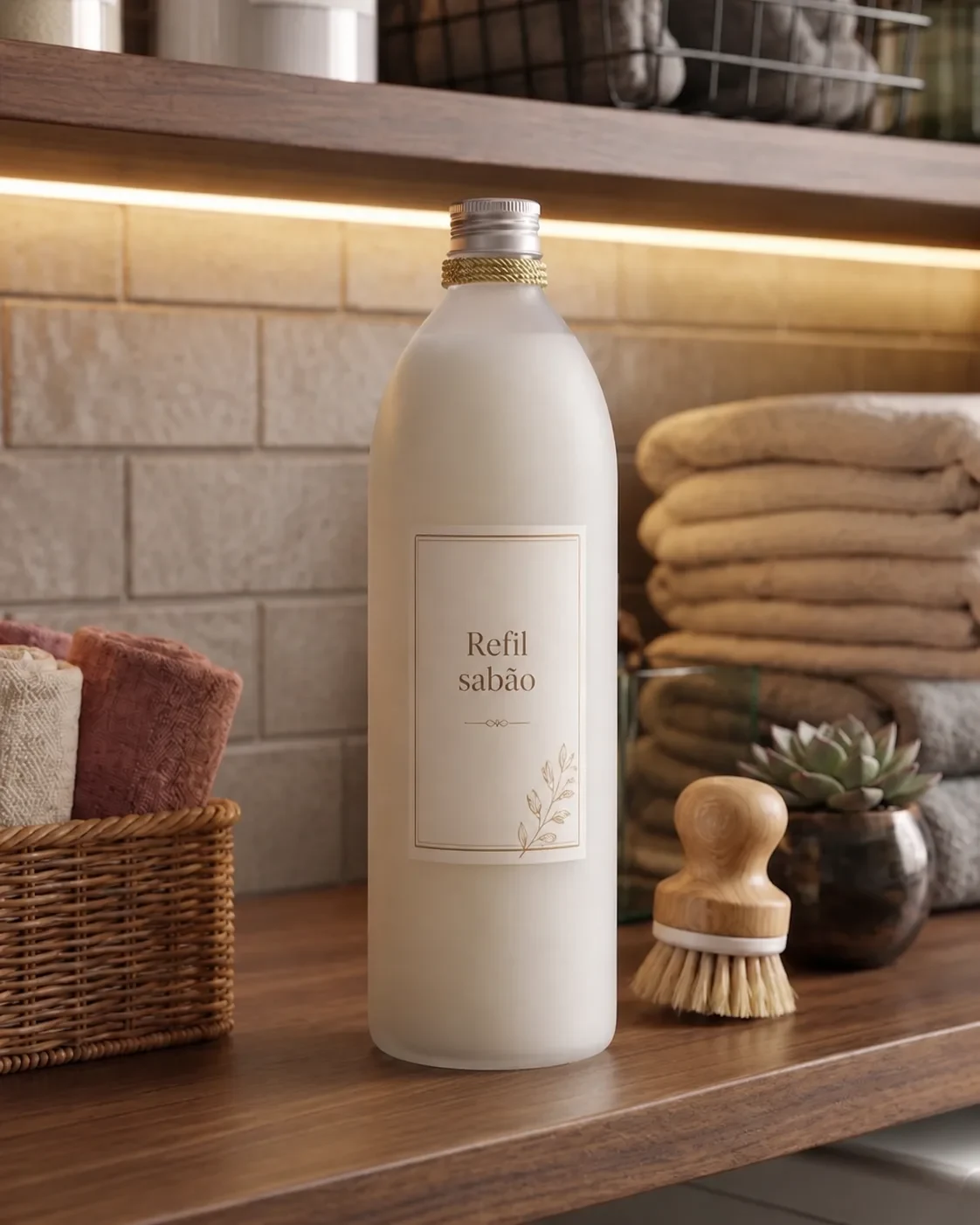 REFIL SABONETE LIQ. 1000 ML BAUNILHA - Baunilha - Foto 1