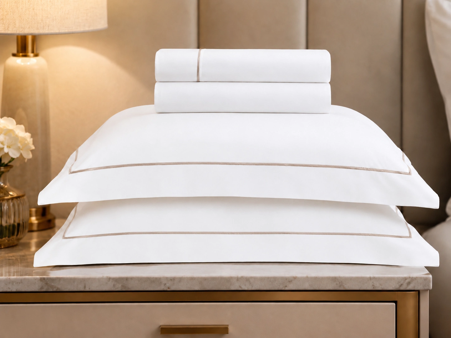 BELLA PRATIC ROUPA DE CAMA CASAL - BRANCO / FENDI - Foto 1